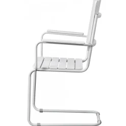 Holmsund stol med armstöd - Vit + Rengöringsmedel för utemöbler