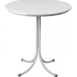 Holmsund utebord runt Ø70 cm - Vit