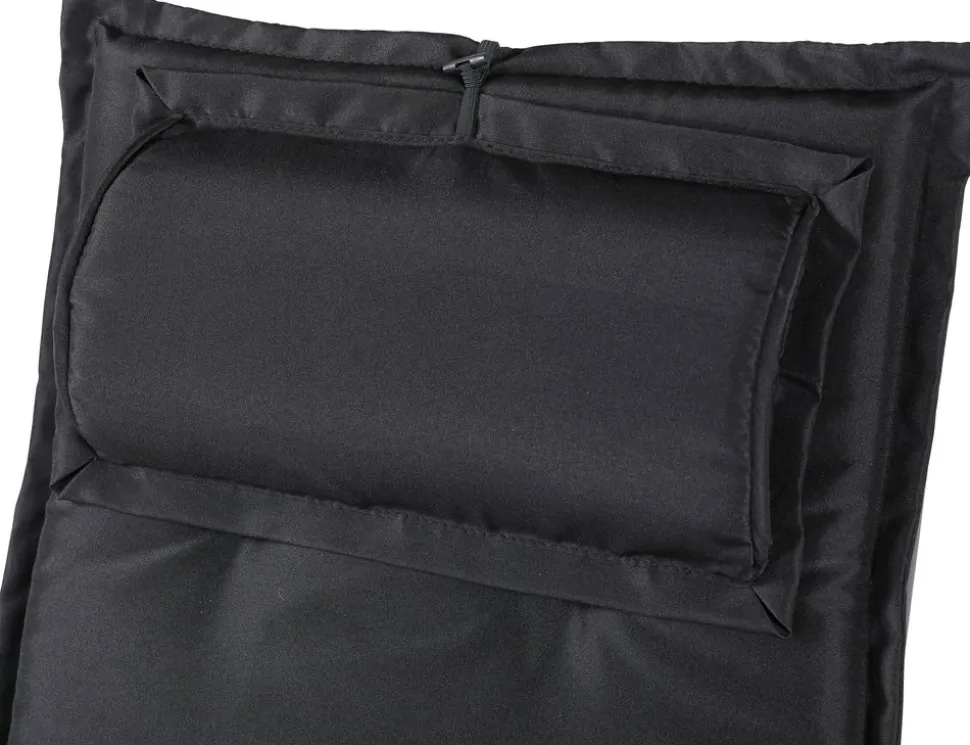 Home dyna 5-positioners med huvudkudde - Svart