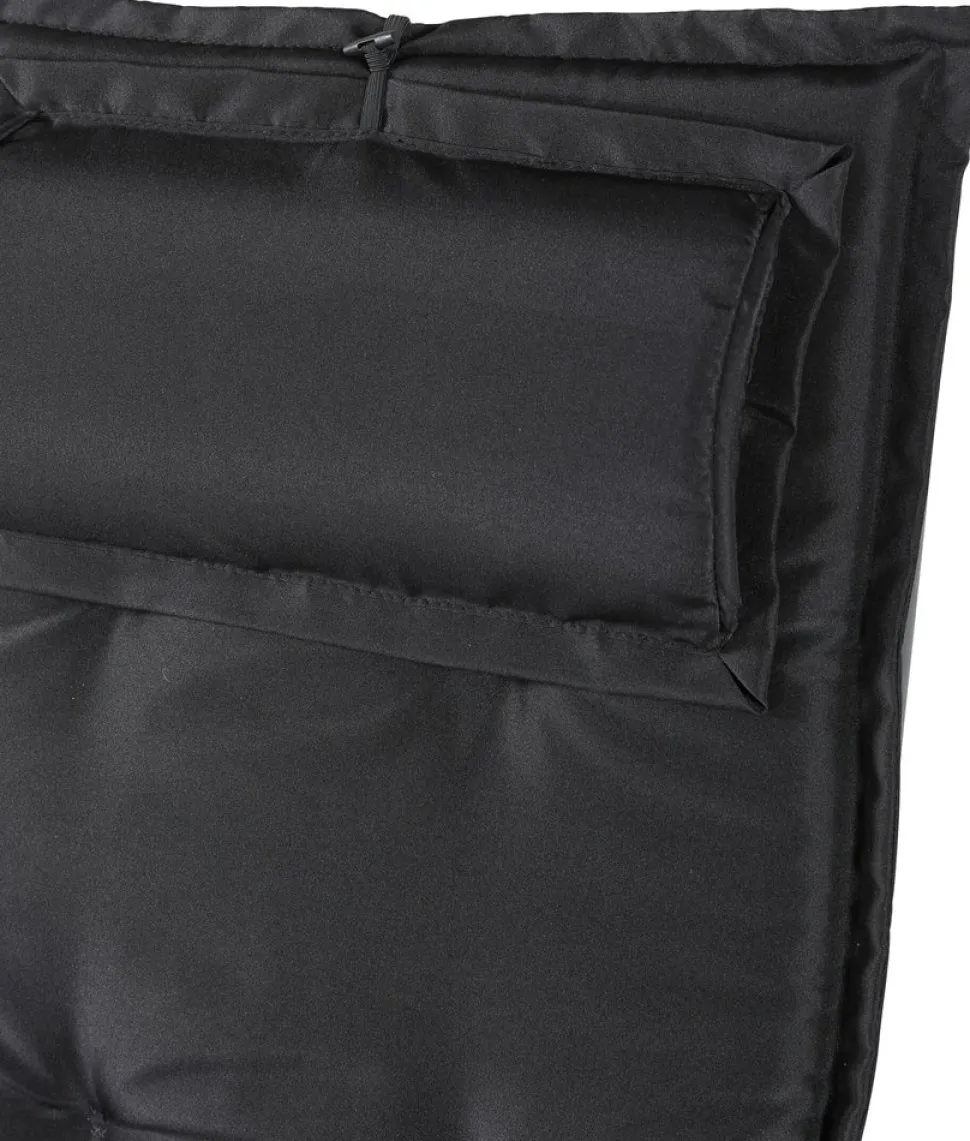 Home dyna 5-positioners med huvudkudde - Svart