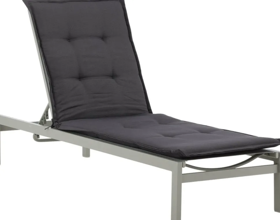 Home solsängsdyna - Mörkgrå + Textilskydd för utemöbler