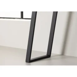 Horten avlastningsbord 100 x 40 cm - Svart/Transparent