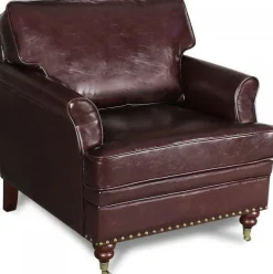 Howard fåtölj i skinn + Möbelvård Läderskydd