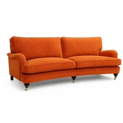 Howard Stockholm 3-sits svängd - Orange chenille