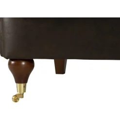 Howard svängd soffa 3-sits - Brun vintage