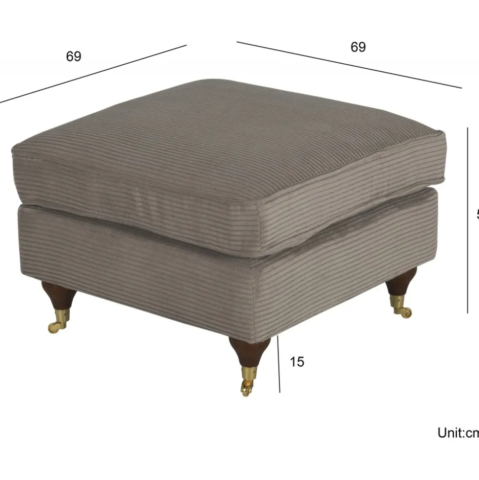 Howard Watford Deluxe fotpall - Ljusbrun manchester