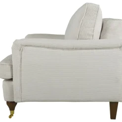 Howard Watford Deluxe fåtölj - Beige manchester + Textilrengöring för möbler