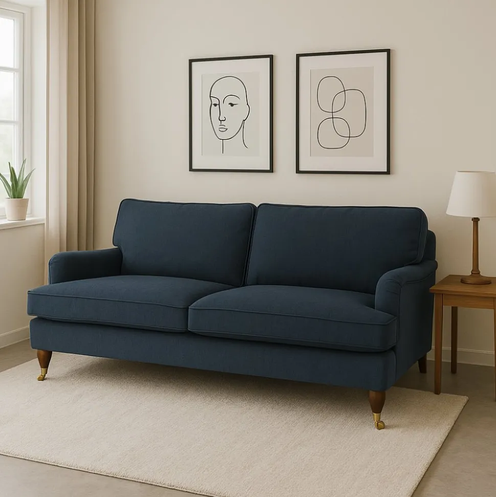 Howard Watford Deluxe 3-sits soffa - Blå