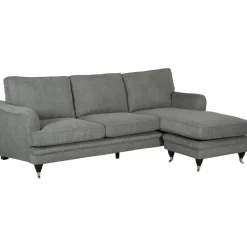 Howardsoffa med divan - Grå