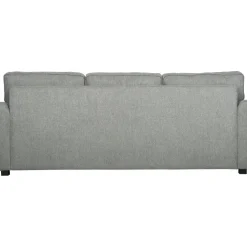 Howardsoffa med divan - Grå + Möbeltassar