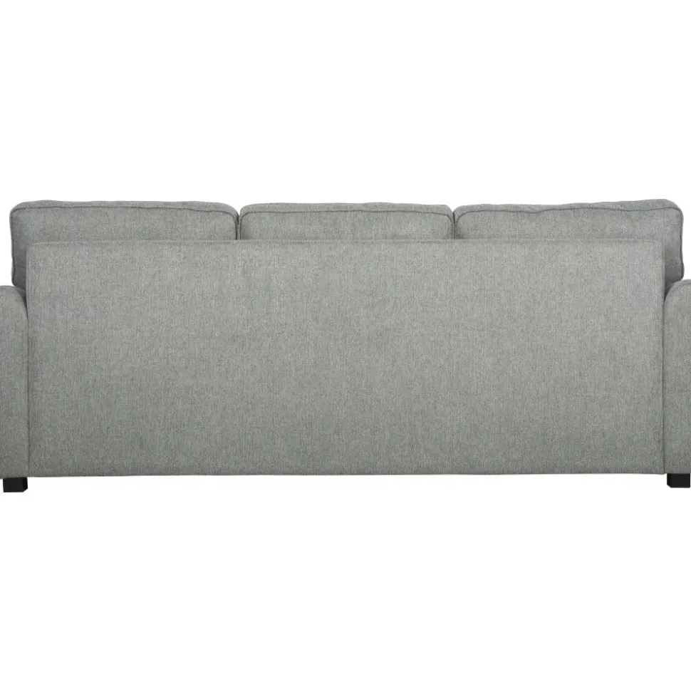 Howardsoffa med divan - Grå + Möbeltassar