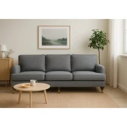 Howardsoffa Watford Deluxe 225 cm  Grå