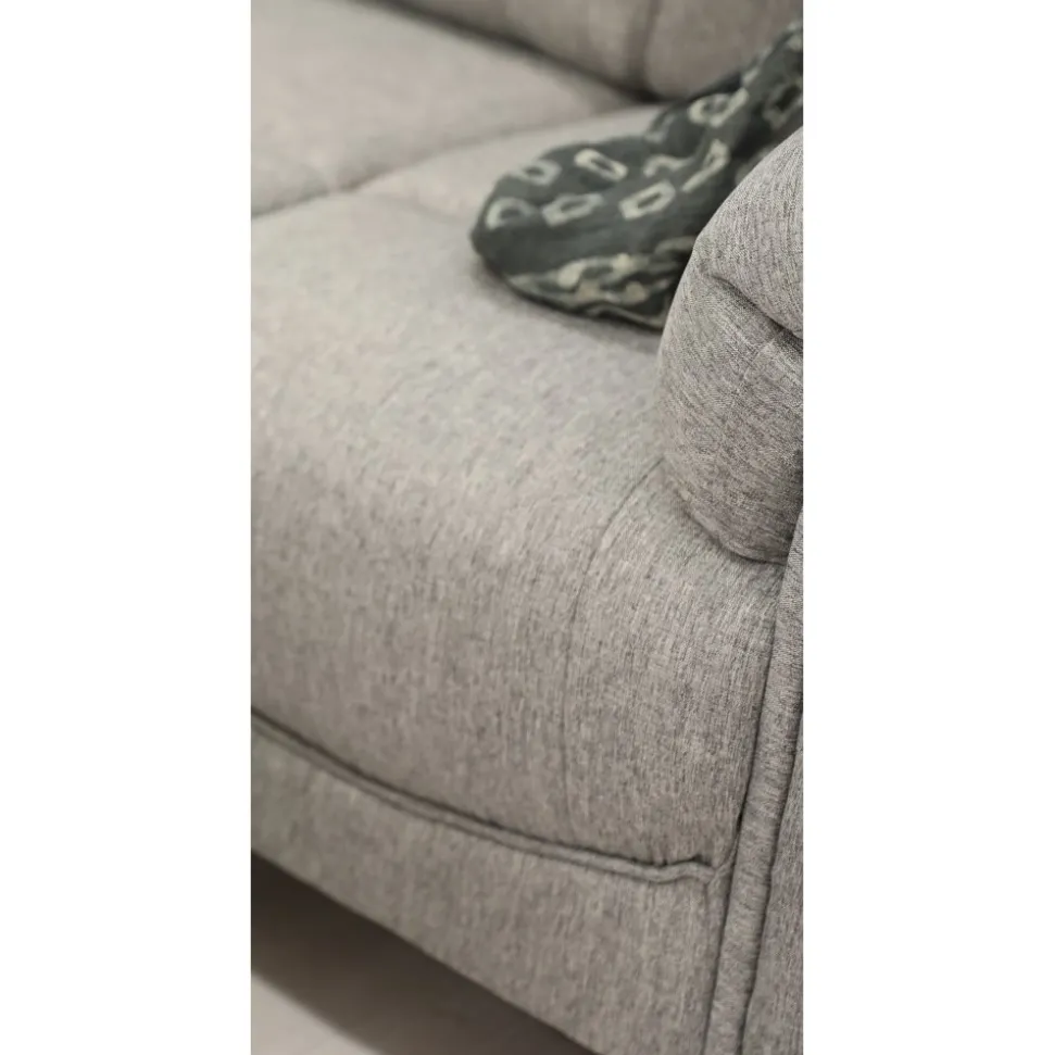 Hörnsoffa grå 5-sits - Peking