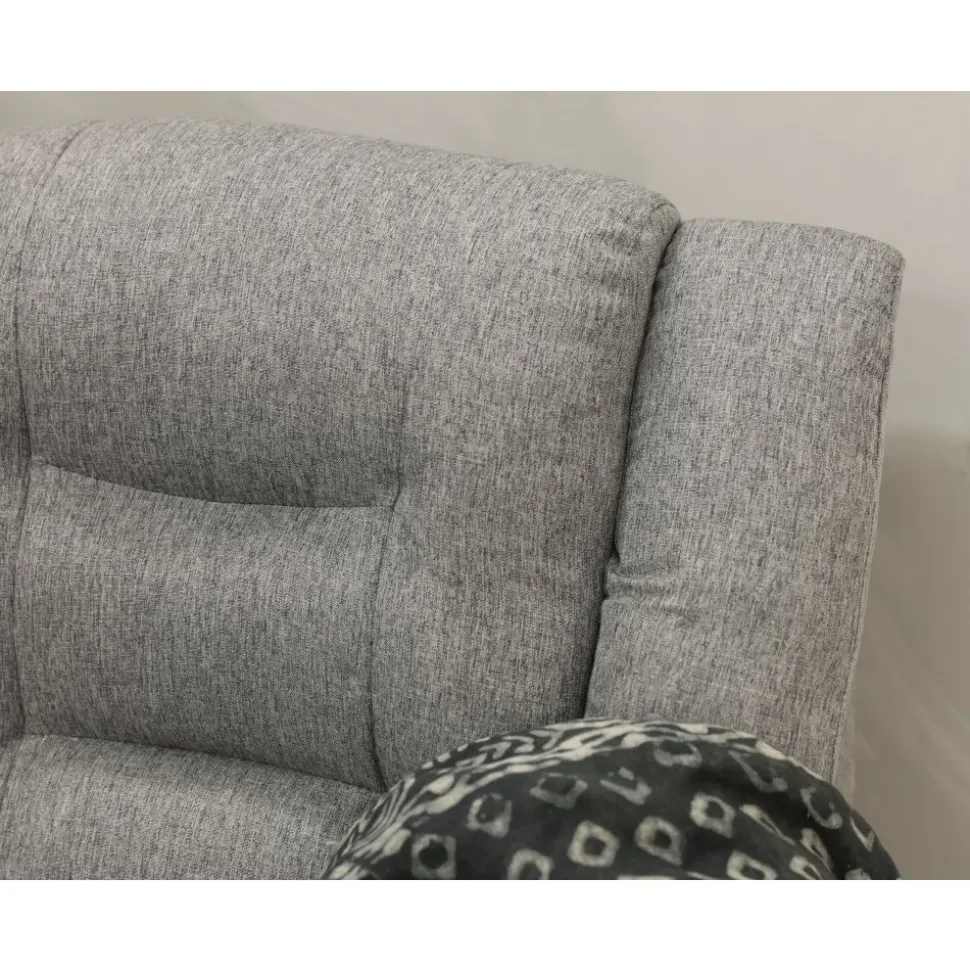 Hörnsoffa grå 5-sits - Peking + Fläckborttagare för möbler