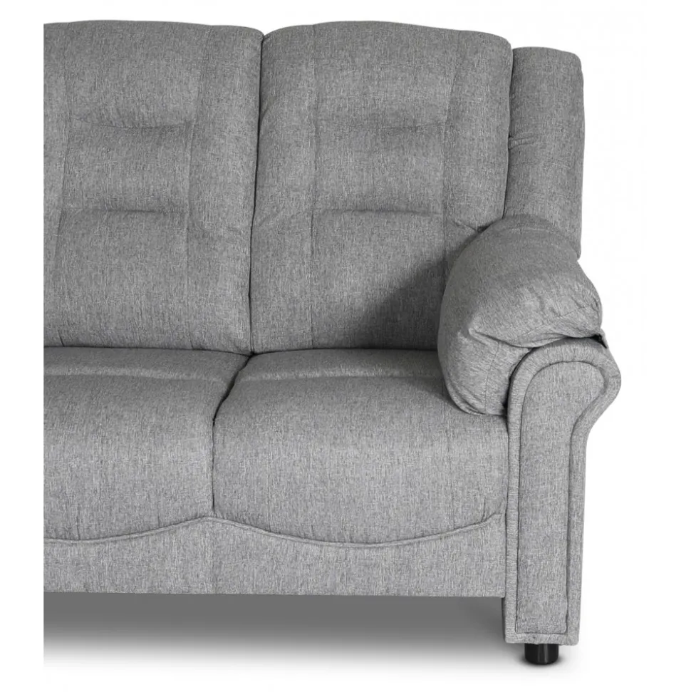 Hörnsoffa grå 5-sits - Peking + Fläckborttagare för möbler