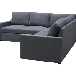 Hörnsoffa med bädd och förvaring - Grå + Textilrengöring för möbler