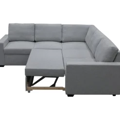 Hörnsoffa med bäddfunktion och förvaring