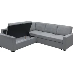 Hörnsoffa med bäddfunktion och förvaring + Fläckborttagare för möbler
