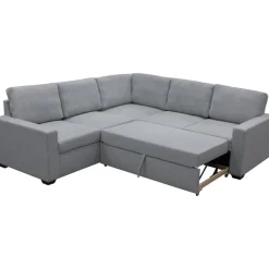 Hörnsoffa med bäddfunktion och förvaring + Textilrengöring för möbler