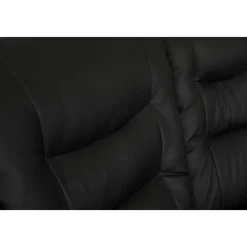 Hörnsoffa svart konstläder 5-sits - Peking + Textilrengöring för möbler