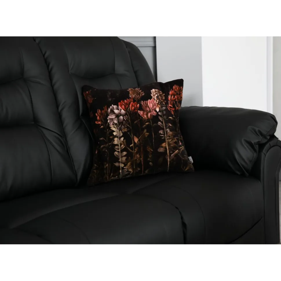 Hörnsoffa svart konstläder 5-sits - Peking + Fläckborttagare för möbler