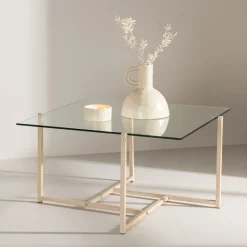 Hybrid soffbord 80 x 80 cm - Whitewash