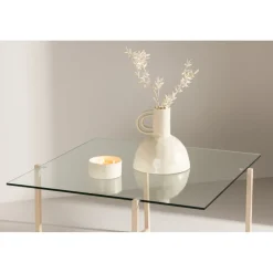 Hybrid soffbord 80 x 80 cm - Whitewash