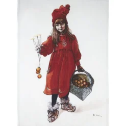 Idun kökshandduk 50 x 70 cm - Röd