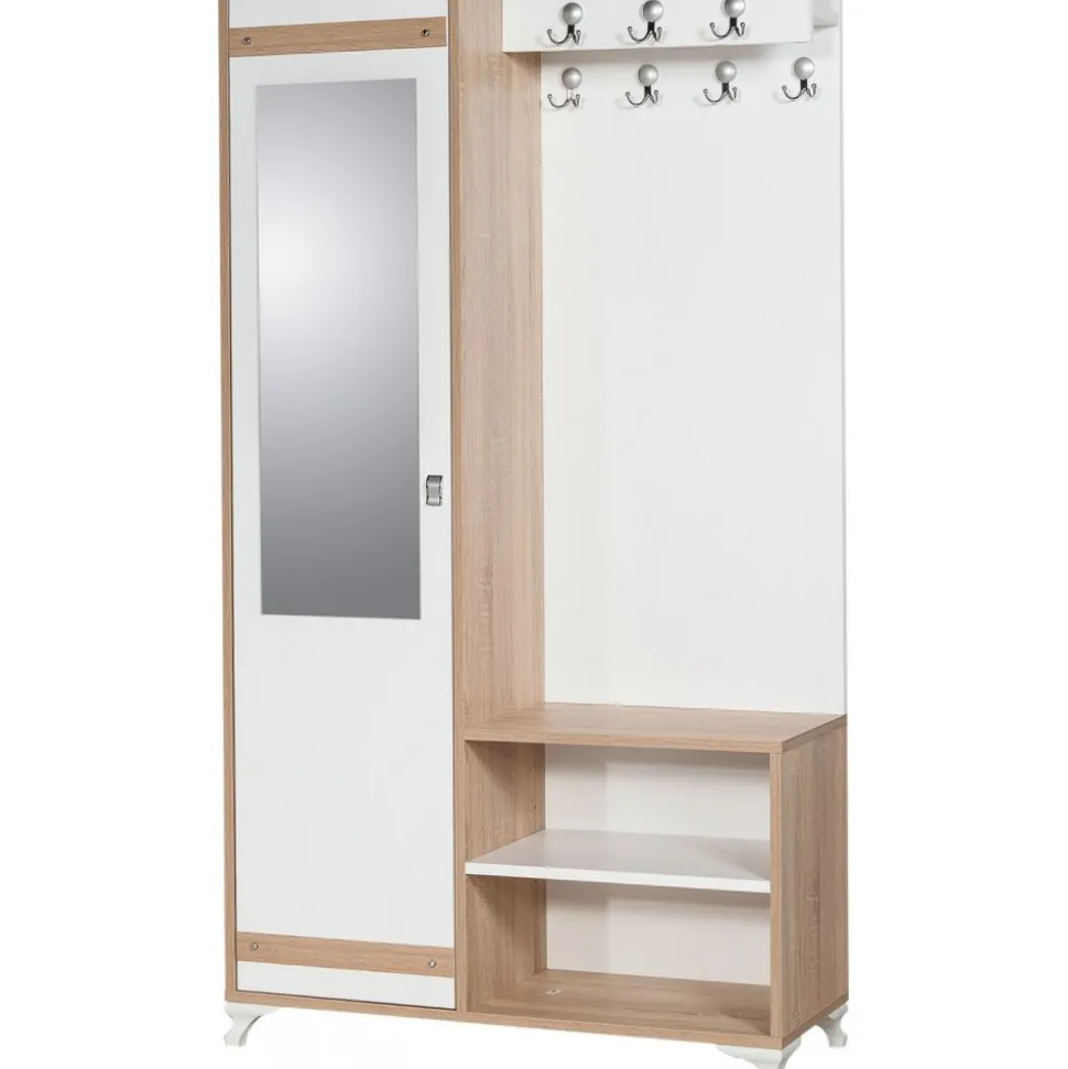 Inci 200 hallmöbel i ljus ek