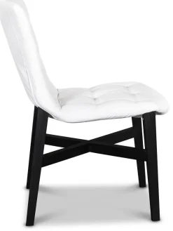 Indie 600 matstol vitt konstläder