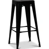 Industry Barstol i plåt - Svart