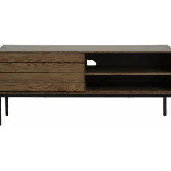 Inez tv-bänk i brunoljad ek - Bredd 120 cm