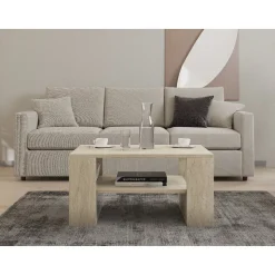 Iris soffbord - Travertin