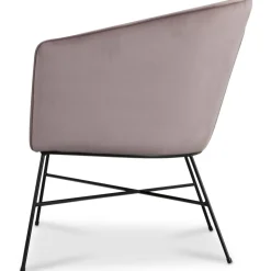 Isabelle fåtölj i rosa sammet + Fläckborttagare för möbler