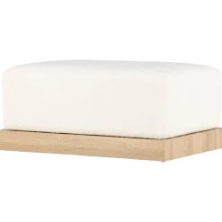 Ivy sittpuff - Vit boucle