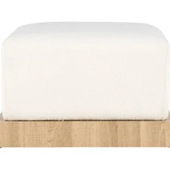 Ivy sittpuff - Vit boucle