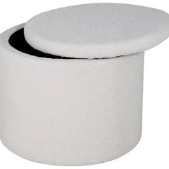 Jabar sittpuff - Vit teddy