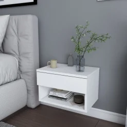 Jamot sängbord - Vit