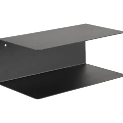 Joliet svart vägghylla / sängbord 35x14x20 cm