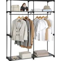 Joshua garderob 140 x 174 cm - Grå