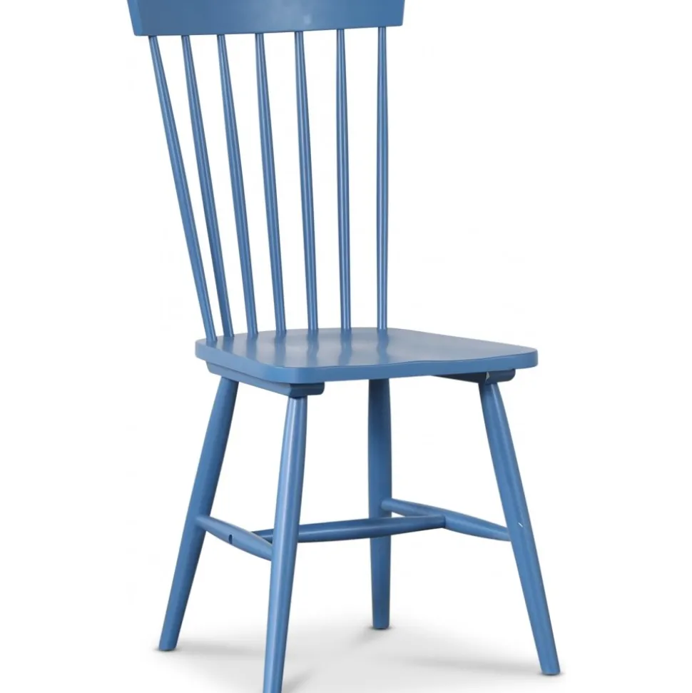 Karl blå pinnstol färgkod RAL5007 + Stolsdyna
