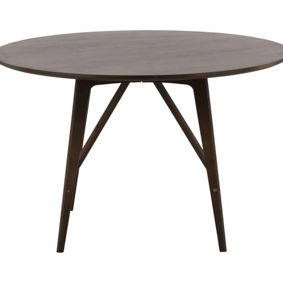 Kaseindon matbord Ø100 cm - Mörkbrun