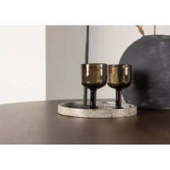 Kaseindon matbord Ø100 cm - Mörkbrun