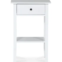 Kate sängbord med låda - Vit
