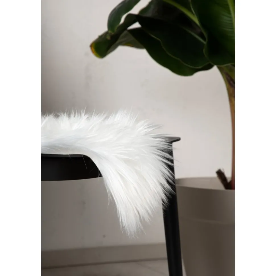 Katy fäll 60 x 90 cm - Vit fuskpäls