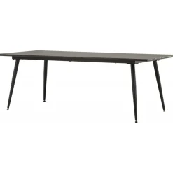 Keholmen matbord 220 x 100 cm - Svart/Brun