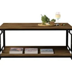 Kelvin soffbord 120 x 60 cm - Valnöt/svart