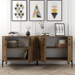 Kiev skänk 180 cm - Valnöt