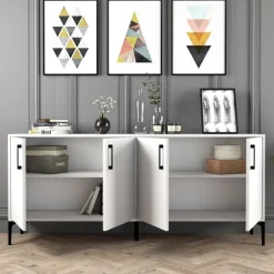 Kiev skänk 180 cm - Vit