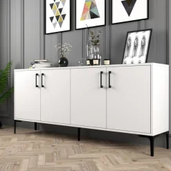 Kiev skänk 180 cm - Vit